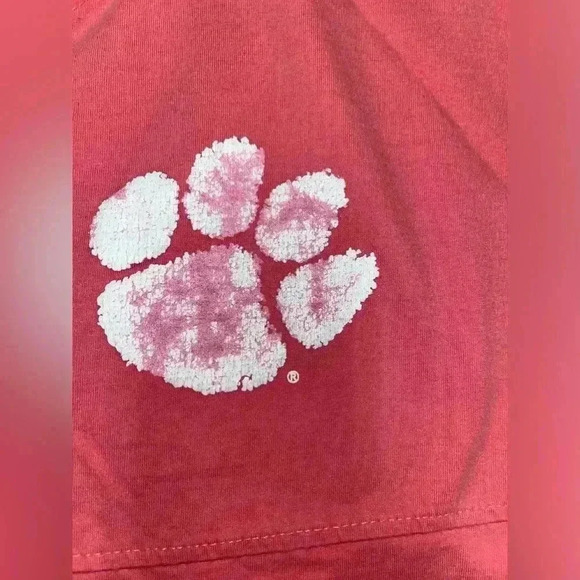 Oversized Clemson Shirt Size Small Pink - Picture 4 of 10
